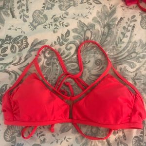 Red bikini top